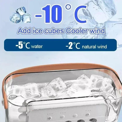 3-in-1 Portable Air Cooler Fan — USB Powered, 600ml Tank